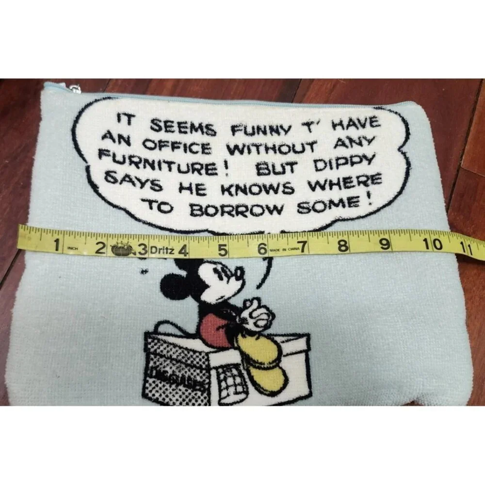 Nano Universe Disney Mickey Minnie Pouch Retro Comic Cosmetic Bag Japan Rare